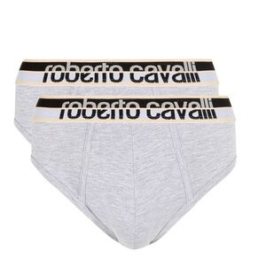 Roberto Cavalli Light Gray Men's Briefs - 2 Pack